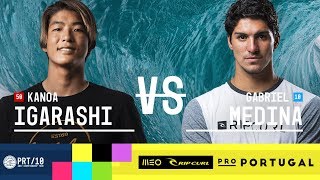 Kanoa Igarashi vs Gabriel Medina  Semifinals Heat 2  MEO Rip Curl Pro Portugal 2017 [upl. by Maya]