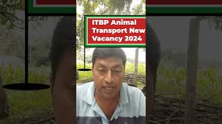 ITBP Animal Transport New Vacancy 2024ITBP New Vacancy 2024 [upl. by Meingolda369]