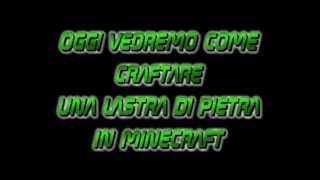 tutorial veloce come craftare una lastra di pietra in minecraft [upl. by Zelda643]