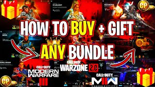 How to BUY and GIFT ANYREMOVED BUNDLES in MW3Warzone2MW2  BUNDLE GLITCH METHOD [upl. by Oicinoid]