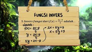 Soal dan Pembahasan Fungsi Invers ke 5 Matematika Kelas 11  Seri Petualangan Pak Pewe [upl. by Lipp54]