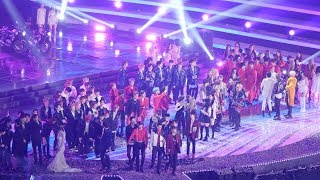 181225 블랙핑크BLACKPINK방탄소년단BTS엑소EXO트와이스TWICE 전출연진 엔딩 Ending4K 직캠 2018 가요대전 by Mera [upl. by Chilt296]