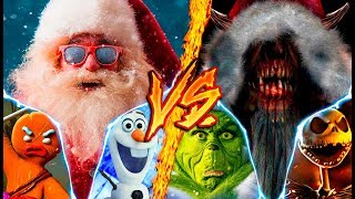 SANTA TEAM VS KRAMPUS TEAM ║ COMBATES MORTALES DE RAP ║ JAYF FT VARIOS ARTISTAS [upl. by Tahmosh]