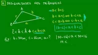 Desigualdades nos triângulos  Triângulos  Matemática [upl. by Maloy]