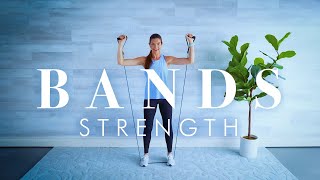 Resistance Band Workout  Full Body Strength  Great for Beginners amp Seniors [upl. by Baruch370]