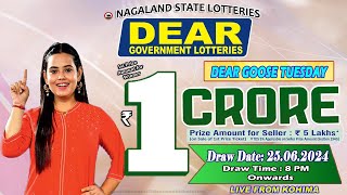 LOTTERY SAMBAD DEAR 8 PM 25062024 NAGALAND LOTTERY LIVE DEAR LOTTERY LIVE LOTTERY SAMBAD LIVE [upl. by Caprice]