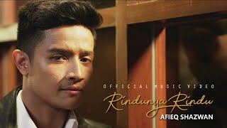 Afieq Shazwan  Rindunya Rindu OST Bukan Hanya Sekadar Cinta  Official Music Video [upl. by Ayekal]