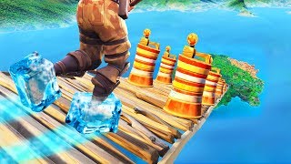 Downhill ICE SKATING Obstacle Challenge  Fortnite Battle Royale [upl. by Maclay]