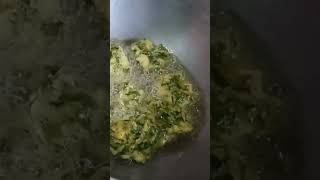 Adhunik moja r recipe tela kochu r patar pokora recipe cookingchannel [upl. by Ziagos]