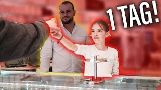 Meine Schwester 12 übernimmt für 1 Tag die Eisdiele 😳Sind die Kunden zufrieden [upl. by Einaeg]