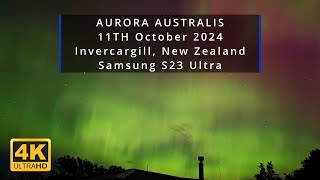 Aurora Australis Invercargill New Zealand Samsung S23 Ultra Hyperlapse [upl. by O'Malley922]