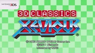 3D Classics Xevious Nintendo 3DS Gameplay [upl. by Doi644]