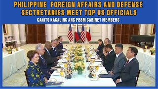 Philippine Foreign Affairs and Defense Secretaries Meet Top US Officials [upl. by Blaise]