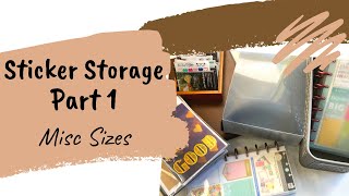 Sticker Storage Part 1  MiscOdd Sizes with Judi of JLBCrafts [upl. by Phebe]