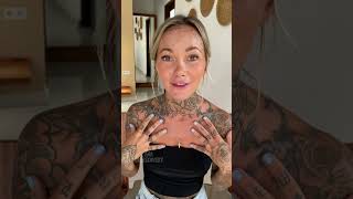 Woman with ‘Kevin’ forehead tattoo admits it was fake — with a PSA about ‘regret’ shorts [upl. by Guilbert]