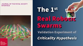 Cover article 1st validation experiment of criticality hypothesis based on real swarmrobotic sys [upl. by Adnilasor788]