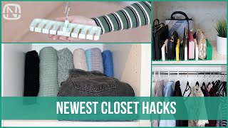 16 CLOSET ORGANIZATION HACKS  How to organize your closet  OrgaNatic [upl. by Atteugram109]