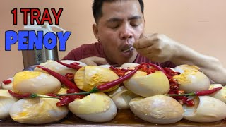 1 TRAY BALUT PENOY WITH SPICY VINEGAR MUKBANG  Putok Batok  Pinoy Mukbang  Mukbang Philippines [upl. by Trevar821]