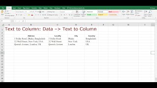 How to Convert text to Column [upl. by Nanaek]