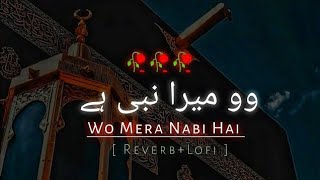 Wo Mera Nabi Hai 🥀❤️🥀 With Lyrics Naat 🥀 ReverbLofi [upl. by Lehcar]