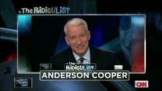 Anderson Cooper on RidicuList for 2nd giggle fit [upl. by Bertrando]