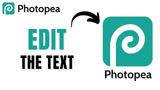 How to Edit text in Photopea EASY [upl. by Couture643]