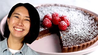 How to Make the Silkiest Chocolate Tart with Rie [upl. by Amlus]