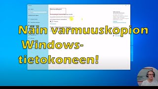 Näin varmuuskopioin Windowstietokoneen [upl. by Lindie]