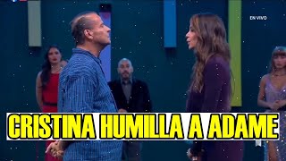 CRISTINA HUMILLA A ADAME EN EL POSICIONAMIENTO LA CASA DE LOS FAMOSOS 4 EN VIVO [upl. by Kiyoshi]