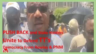 Lennox Smith People quotPush Backquot in POS against PNM Governments pugnacity Peoples Power prevailed [upl. by Eninahs226]