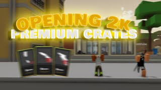 OPENING 2000 PREMIUM CRATES IN DA HOOD ft pulse HEAVEN REV ⭐ [upl. by Mill]