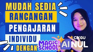 Mudahnya Sedia RPI Dengan MagicSchool AI [upl. by Airpal192]