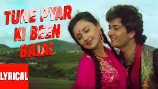 Tune Pyar Ki Been Bajai Lyrical Video  Aayee Milan Ki Raat  Anuradha P Mahd Aziz AvinashShaheen [upl. by Primo]