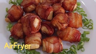 MEDALHÃO DE FRANGO COM BACON NA AIRFRYER [upl. by Borlow]