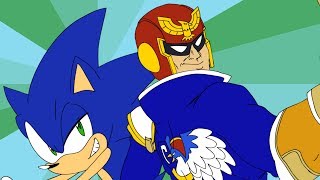 quotYa Wanna Racequot  Sonic vs Captain Falcon [upl. by Lemay758]