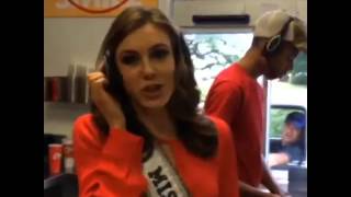 MISS USA Works Drive Thru at Raising Canes Chicken Fingers [upl. by Buyse937]