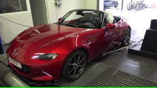 Programming MazdaMiata MX5MK4 BBR ECUTEK part 4  Dyno [upl. by Lanfri]