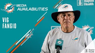 Defensive Coordinator Vic Fangio meets with the media  Miami Dolphins [upl. by Arinaj382]