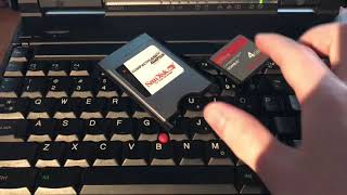 Easiest way to move files to a vintage laptop PC Card to CompactFlash [upl. by Izogn]