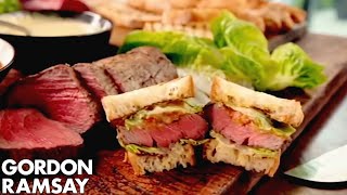 The Ultimate Steak Sandwich  Gordon Ramsay [upl. by Nynnahs494]