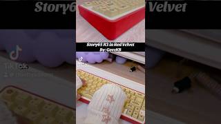 GeezKB Story65 R3 in Red Velvet x Milky Way Keys Voynich Keycaps asmr mechanicalkeyboard typing [upl. by Aidni]