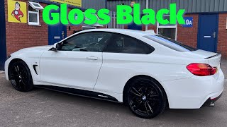 Powder Coating A BMW 4 Series’ Wheels Gloss Black [upl. by Aloysia870]