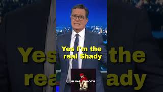 Stephen Colbert Raps Eminem The Real Slim Shady eminem [upl. by Oznohpla733]