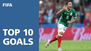 TOP 10 GOALS  FIFA Confederations Cup Russia 2017 [upl. by Lubbock]