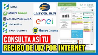 ¿Cómo ver mi recibo de luz por internet Consulta así tu recibo de luz [upl. by Anazraf443]