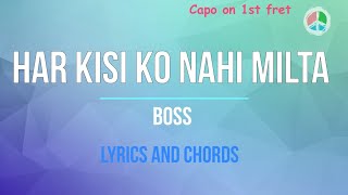 Har Kisi Ko Nahi Milta Lyrics and Chords [upl. by Sidoeht]