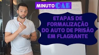 ETAPAS DA FORMALIZAÇÃO DO AUTO DE PRISÃO EM FLAGRANTE [upl. by Perpetua]