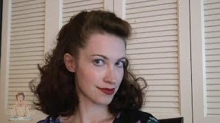 Easy 1940s Hairstyles  Pin up Hair Hack [upl. by Yrroc868]