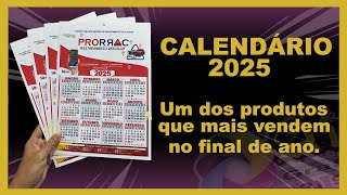 Calendário 2025 Um dos produtos que mais vendemos no Final do Ano Calendário de Parede [upl. by Eugenle]