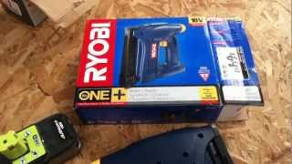 Ryobi P300 Cordless Stapler Brad Nailer [upl. by Lewej77]